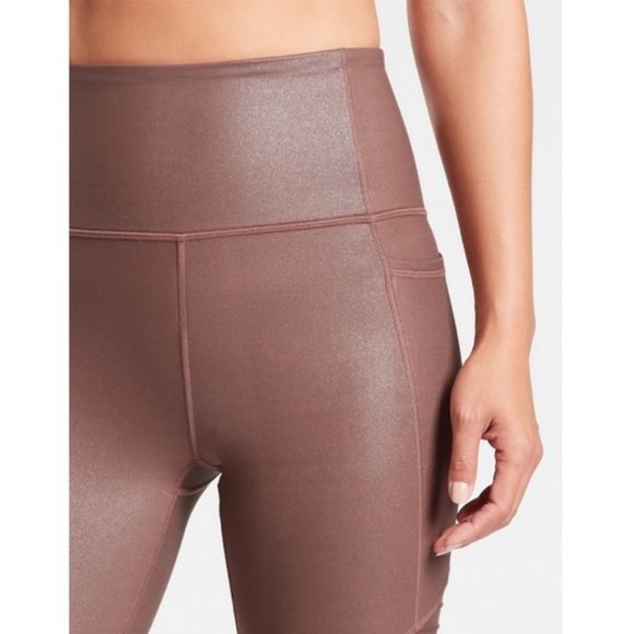 NWT Athleta inclination moto shimmer tights / XL - Picture 5 of 5